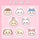 500pcs Chiikawa Stickers Kawaii Thank You Sticker Cartoon Seal Labels DIY Gift Baking Package Envelope Stationery Decoration