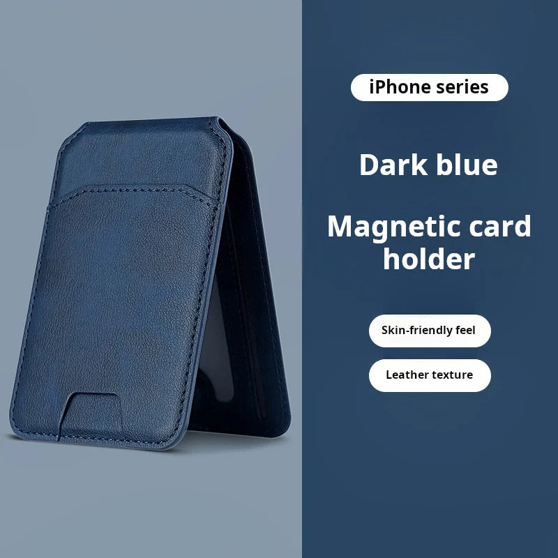 MagSafe PU Leather Wallet with Stand – Card Holder for iPhone 12–17 Pro Max