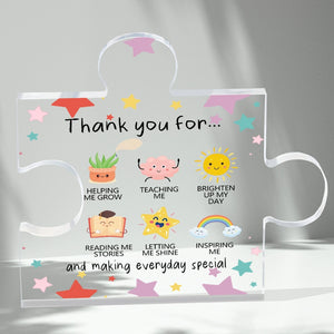 Thank You Gifts - Heart-Shaped Acrylic Desk Decor with Appreciation Message for Women, Teacher, Friend, Boss - Ideal Birthday